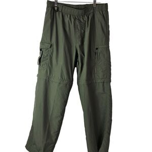 Eddie‎ Bauer Men's Convertible Cargo Hiking Pants Shorts Green Size 30